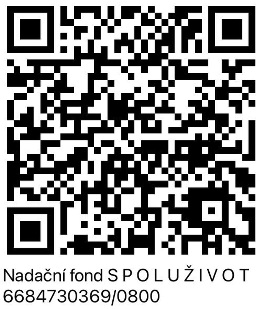 QR kód finanční příspěvek